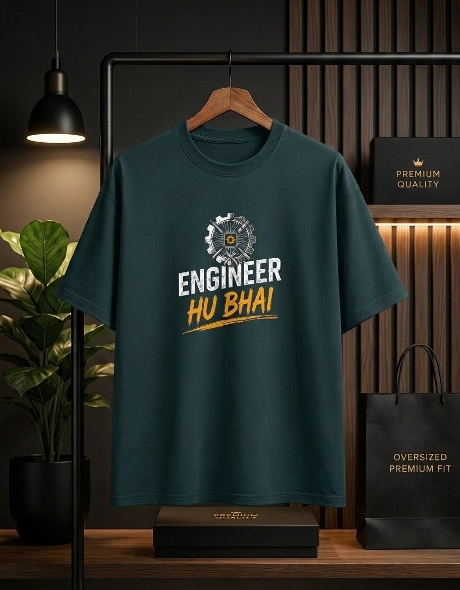 Engineer Hu Bhai Oversized Unisex Cotton T-Shirt