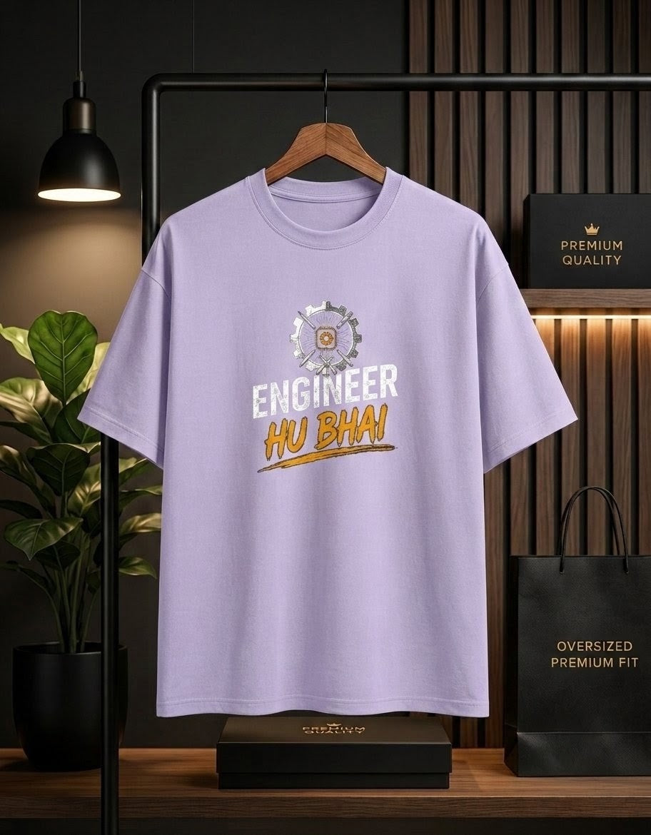 Engineer Hu Bhai Oversized Unisex Cotton T-Shirt