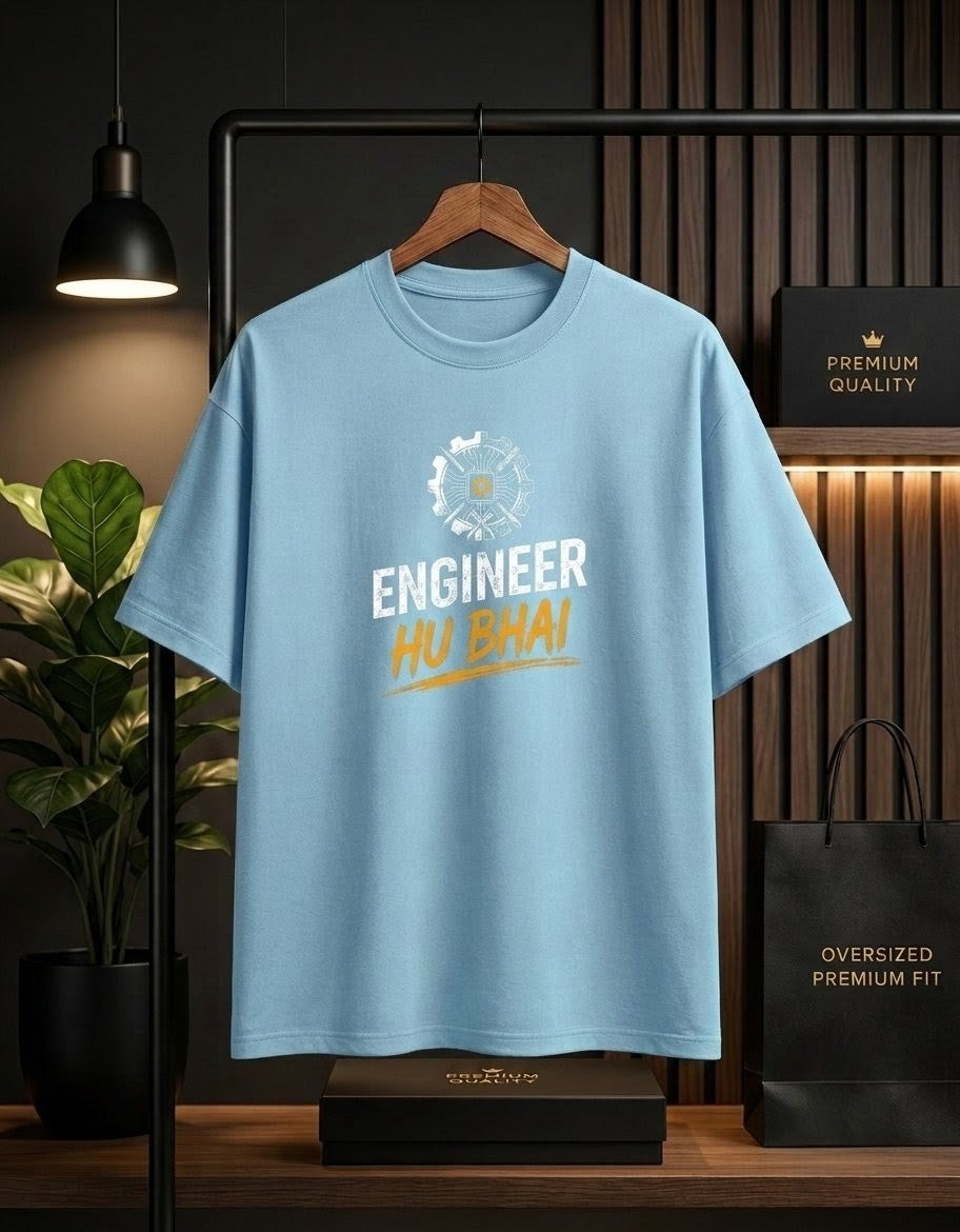 Engineer Hu Bhai Oversized Unisex Cotton T-Shirt
