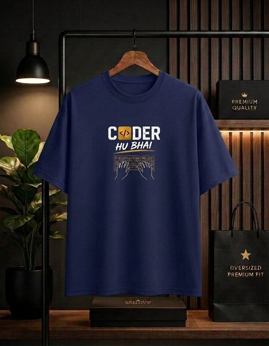 Coder Hu Bhai Oversized Unisex T-Shirt