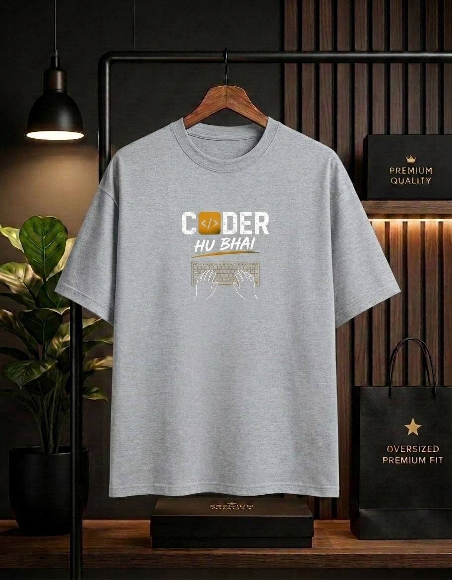 Coder Hu Bhai Oversized Unisex T-Shirt
