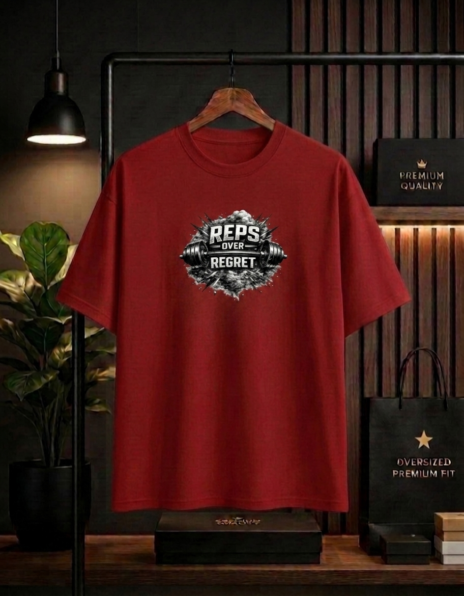 Reps Over Regret Oversized Unisex T-Shirt