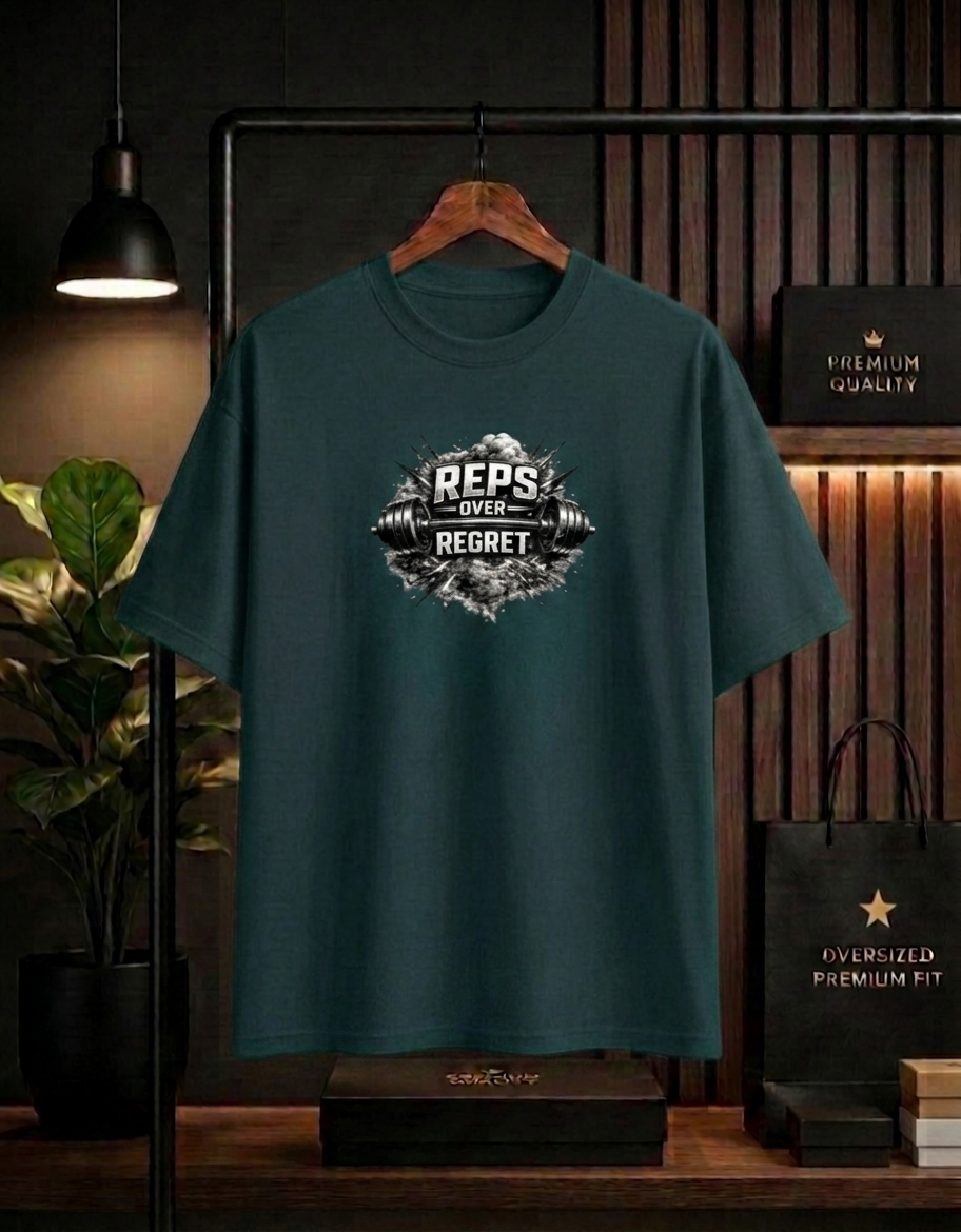 Reps Over Regret Oversized Unisex T-Shirt