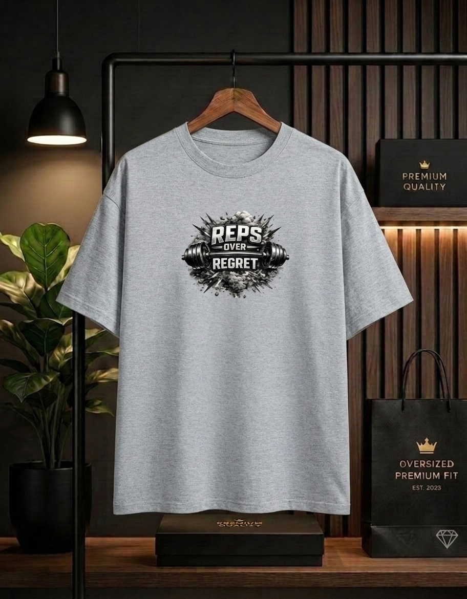 Reps Over Regret Oversized Unisex T-Shirt