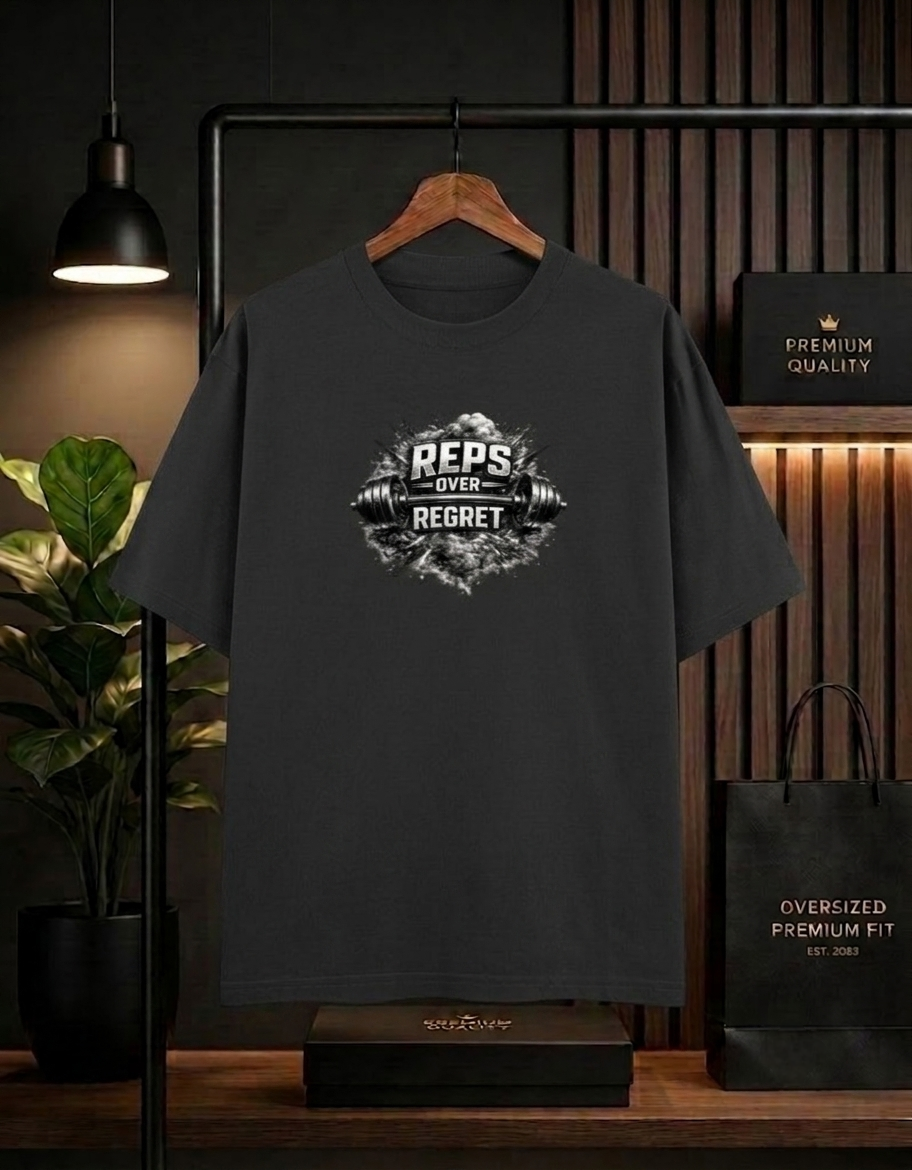 Reps Over Regret Oversized Unisex T-Shirt