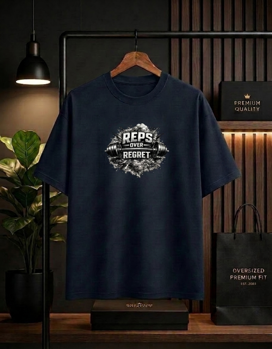 Reps Over Regret Oversized Unisex T-Shirt